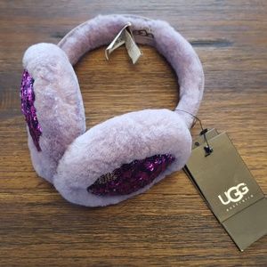 UGG purple sequin earmuffs, new with tags